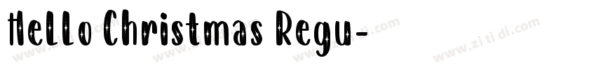 Hello Christmas Regu字体转换 Hello Christmas Regu字体转换